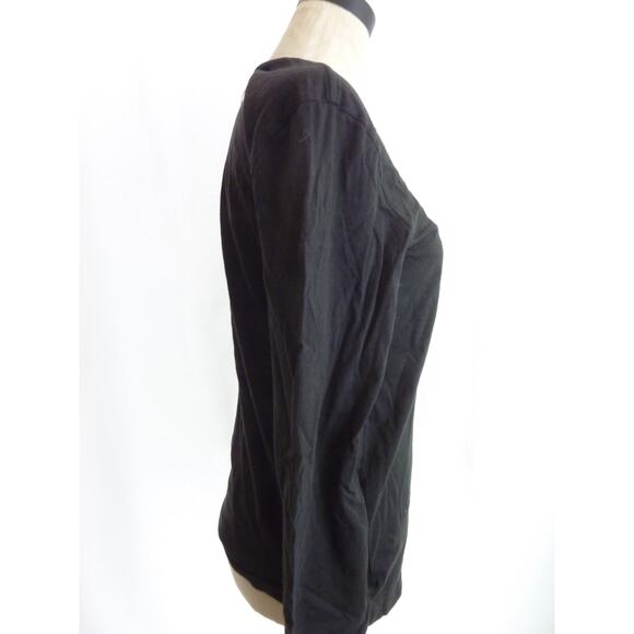 NWT Everlane Uniform Long Sleeve in Black T Shirt Small - Picture 2 of 7
